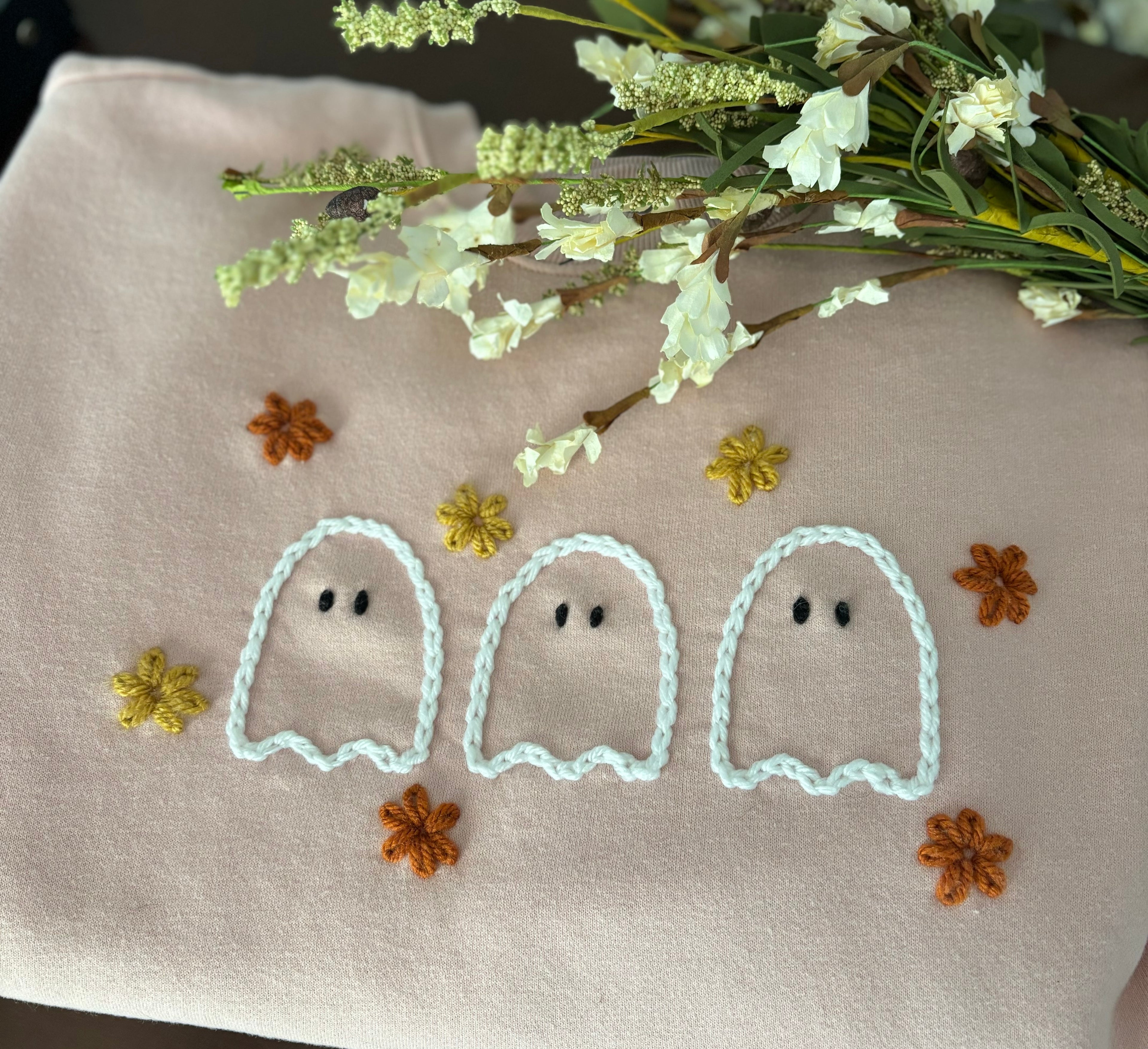 Floral Ghost Sweatshirt