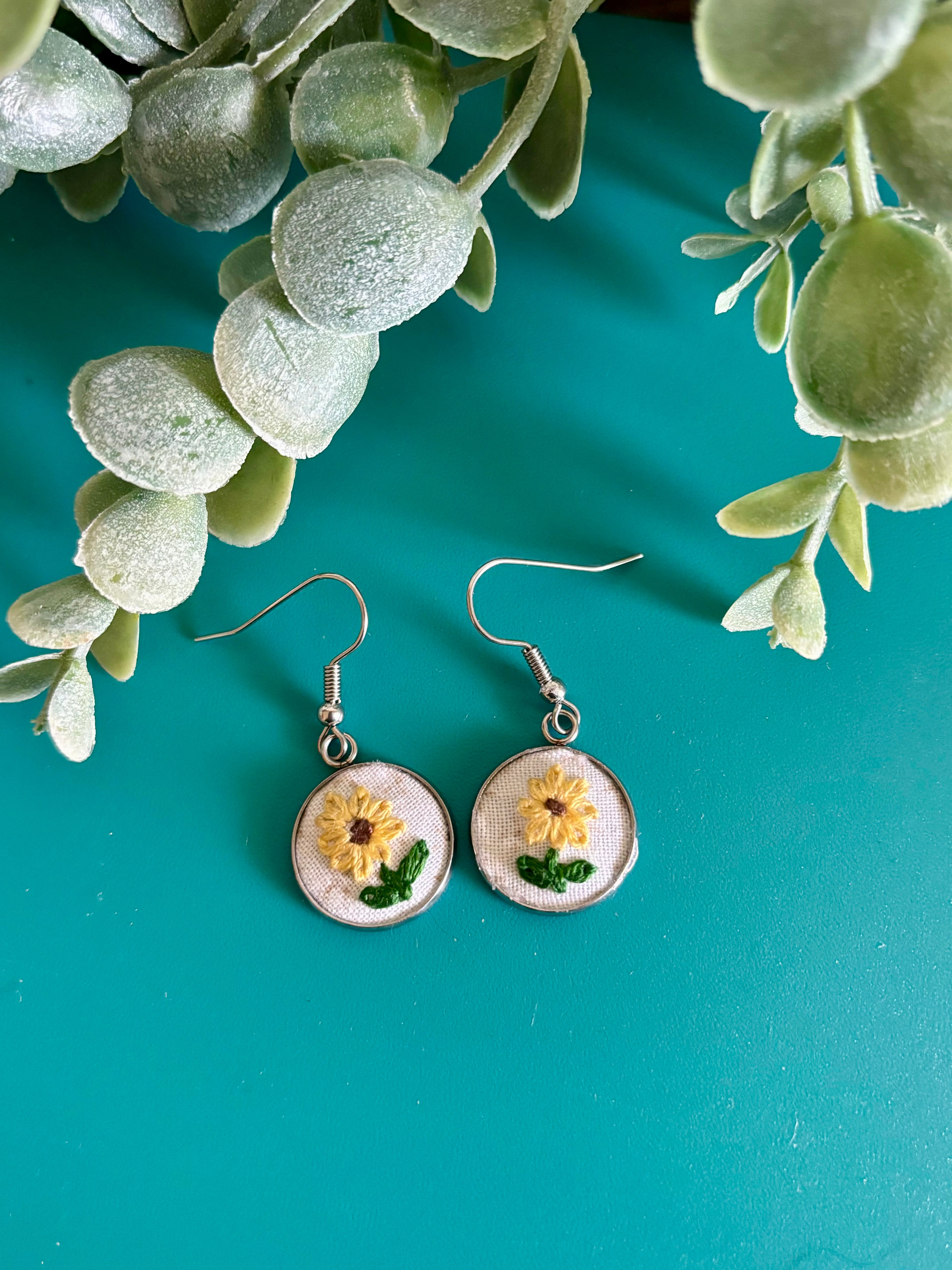 Sunflower Earrings