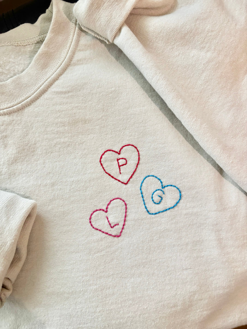 Candy Heart Initial Sweatshirt